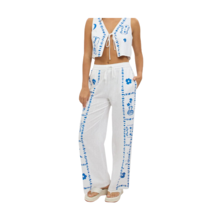 Ally White Wide Leg Pants Elasticated Waist.png